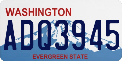 WA license plate ADQ3945