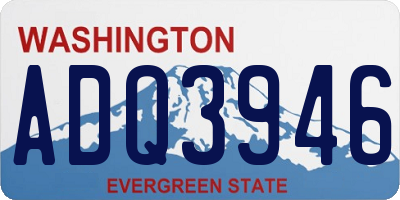 WA license plate ADQ3946