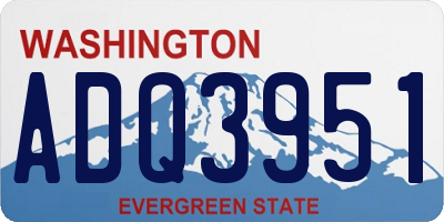 WA license plate ADQ3951