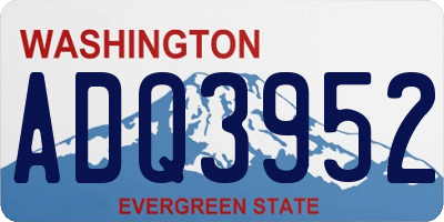 WA license plate ADQ3952