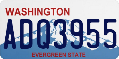 WA license plate ADQ3955