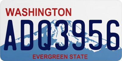 WA license plate ADQ3956