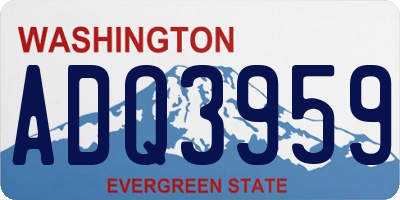 WA license plate ADQ3959