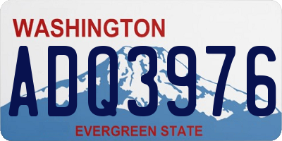 WA license plate ADQ3976