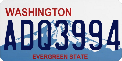 WA license plate ADQ3994