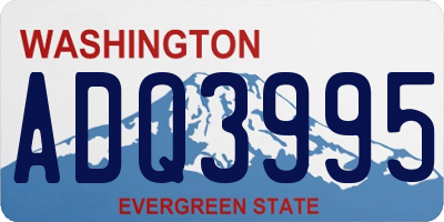WA license plate ADQ3995