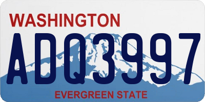WA license plate ADQ3997
