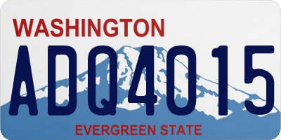 WA license plate ADQ4015