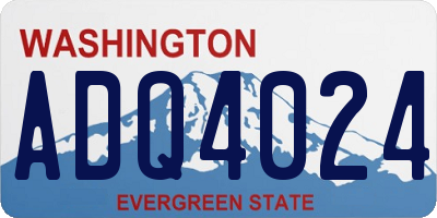 WA license plate ADQ4024