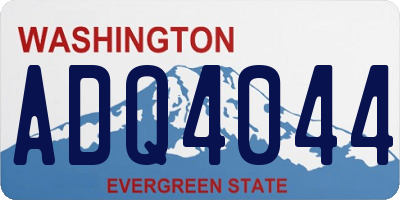 WA license plate ADQ4044