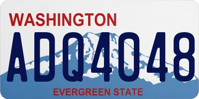 WA license plate ADQ4048