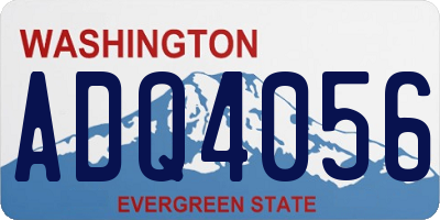 WA license plate ADQ4056