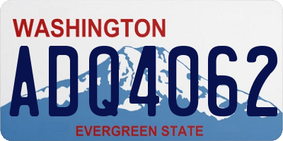 WA license plate ADQ4062