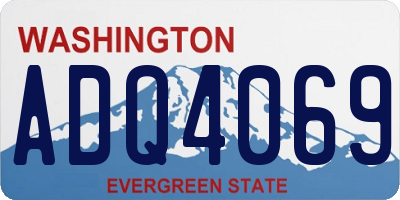 WA license plate ADQ4069