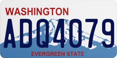 WA license plate ADQ4079