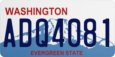 WA license plate ADQ4081