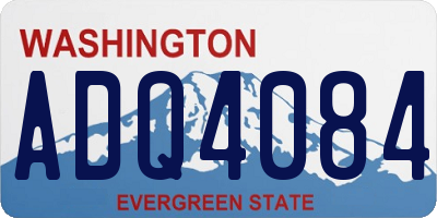 WA license plate ADQ4084