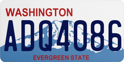 WA license plate ADQ4086