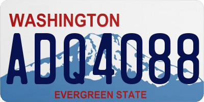 WA license plate ADQ4088