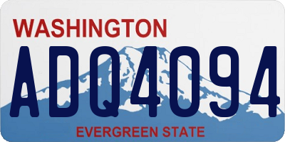 WA license plate ADQ4094