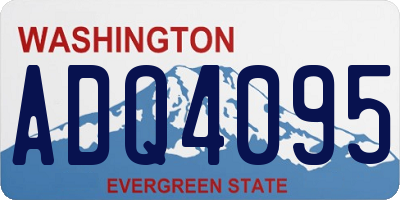 WA license plate ADQ4095