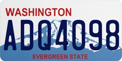 WA license plate ADQ4098