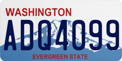WA license plate ADQ4099