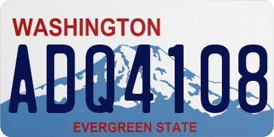WA license plate ADQ4108
