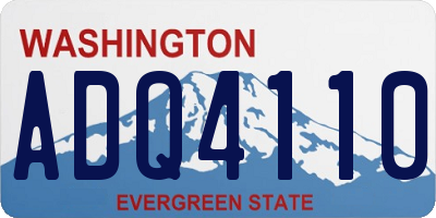 WA license plate ADQ4110