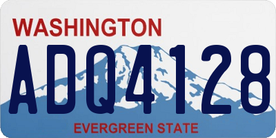 WA license plate ADQ4128