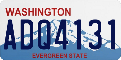 WA license plate ADQ4131