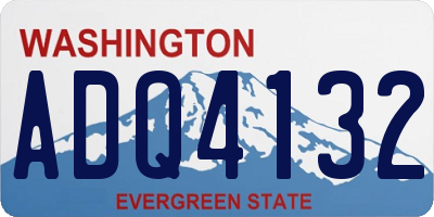 WA license plate ADQ4132