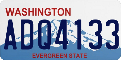 WA license plate ADQ4133
