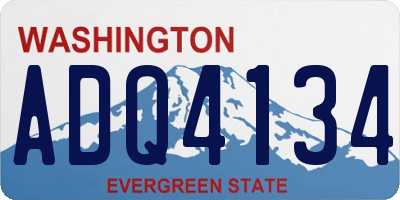 WA license plate ADQ4134