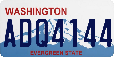 WA license plate ADQ4144
