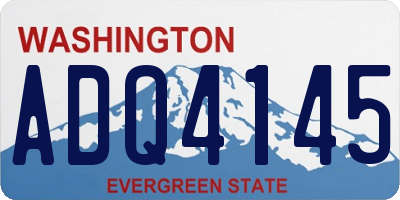 WA license plate ADQ4145
