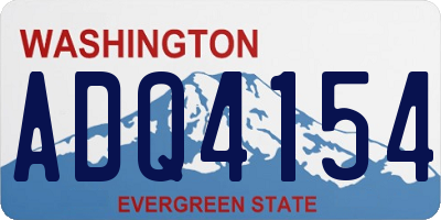 WA license plate ADQ4154