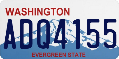 WA license plate ADQ4155