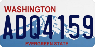WA license plate ADQ4159