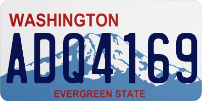 WA license plate ADQ4169
