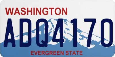 WA license plate ADQ4170