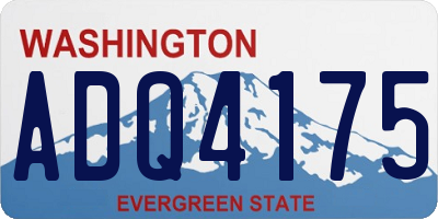WA license plate ADQ4175
