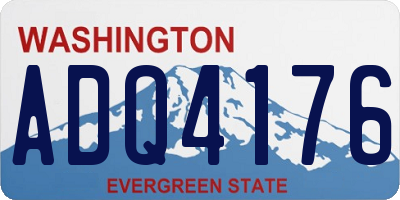 WA license plate ADQ4176