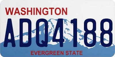 WA license plate ADQ4188