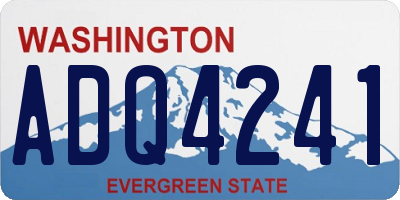 WA license plate ADQ4241