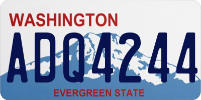WA license plate ADQ4244