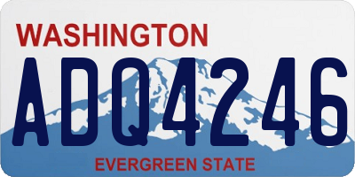 WA license plate ADQ4246