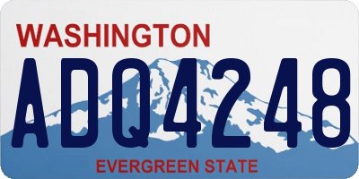 WA license plate ADQ4248