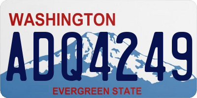 WA license plate ADQ4249