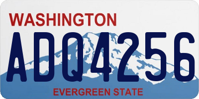 WA license plate ADQ4256